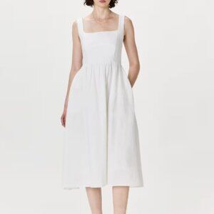 Quince Linen Square Neck Dress - Size M - Like New